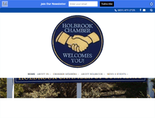 Tablet Screenshot of holbrookchamber.com